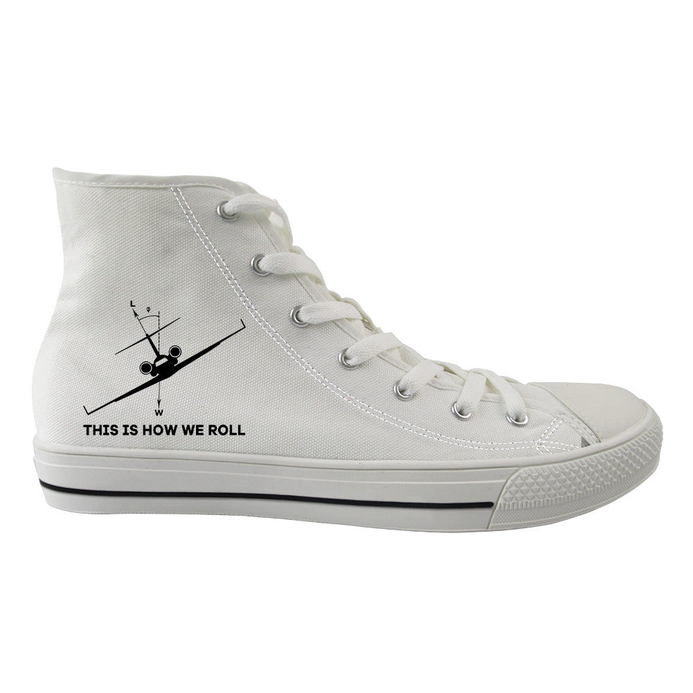 This is How We Roll Designed Long Canvas Shoes (Men)