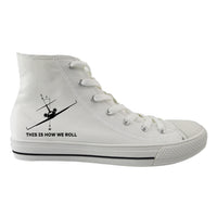 Thumbnail for This is How We Roll Designed Long Canvas Shoes (Men)