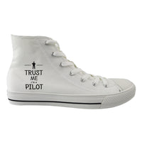 Thumbnail for Trust Me I'm a Pilot Designed Long Canvas Shoes (Men)