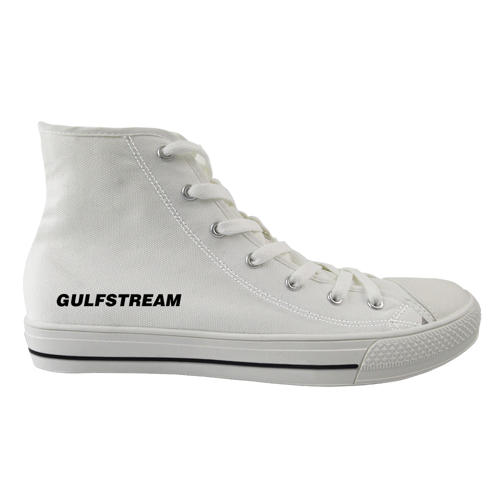 Gulfstream & Text Designed Long Canvas Shoes (Men)