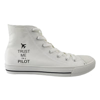 Thumbnail for Trust Me I'm a Pilot 2 Designed Long Canvas Shoes (Men)