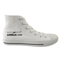 Thumbnail for The Airbus A220 Designed Long Canvas Shoes (Men)