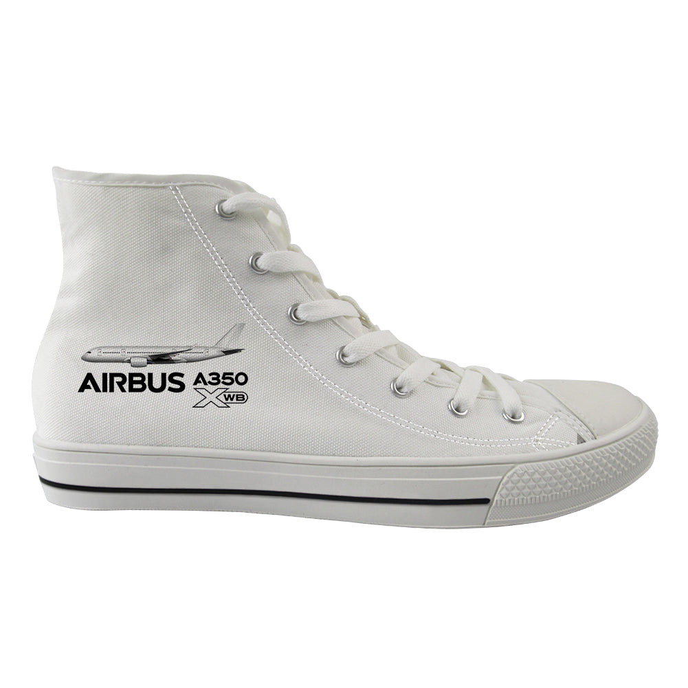 The Airbus A350 WXB Designed Long Canvas Shoes (Men)