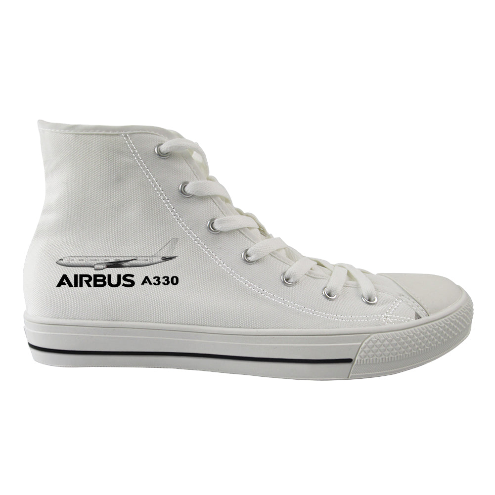 The Airbus A330 Designed Long Canvas Shoes (Men)