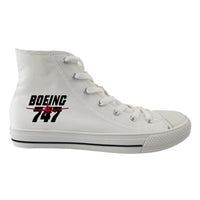 Thumbnail for Amazing Boeing 747 Designed Long Canvas Shoes (Women)