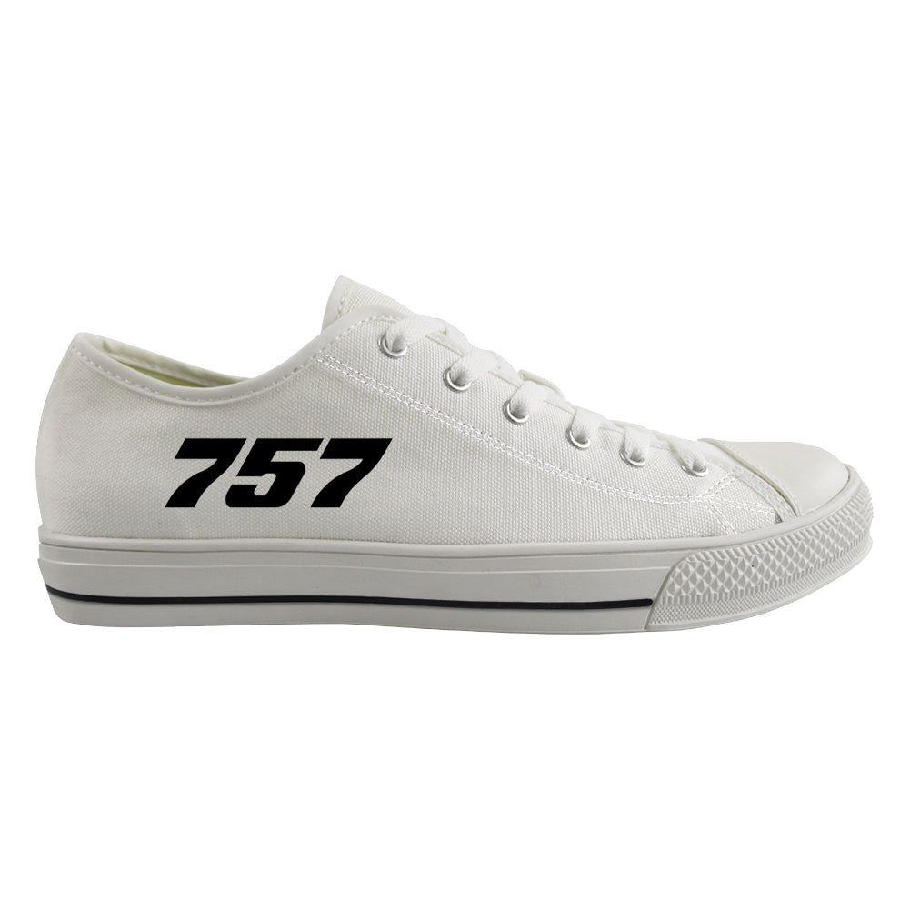 757 Flat Text Designed Canvas Shoes (Men)