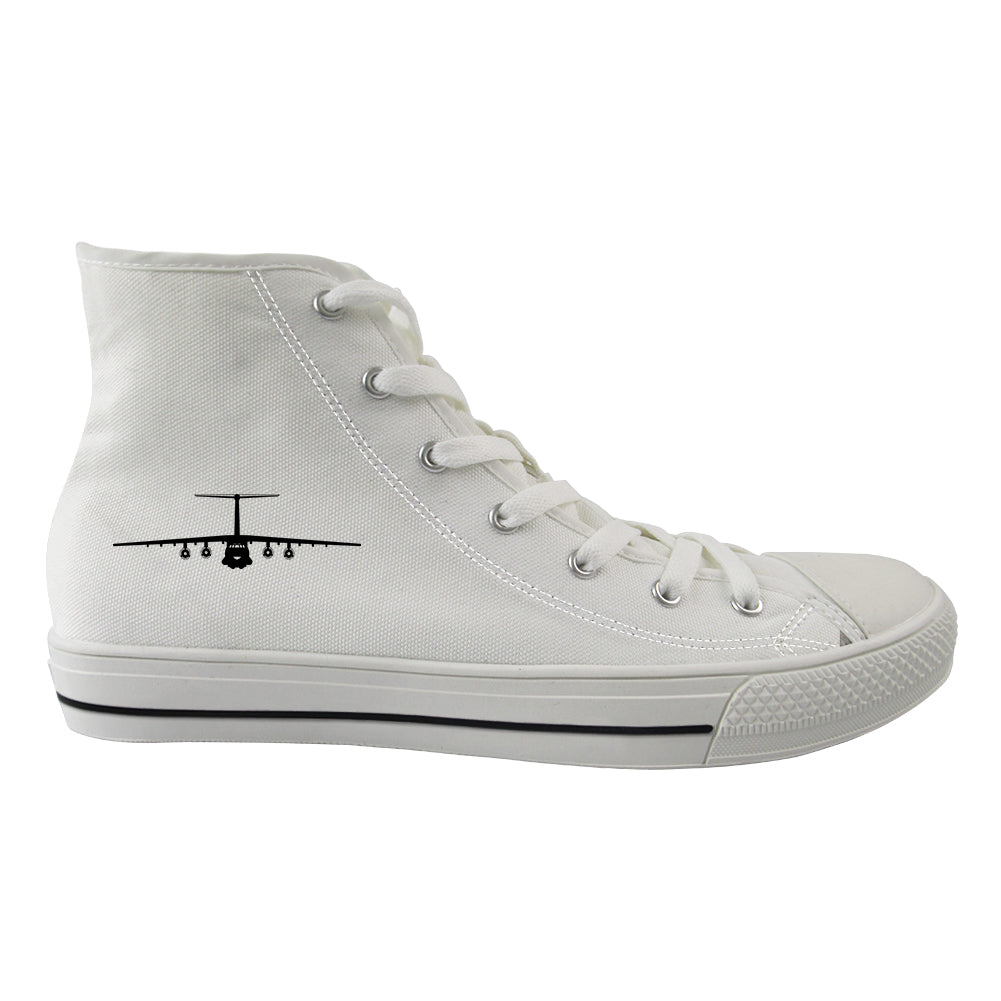 Ilyushin IL-76 Silhouette Designed Long Canvas Shoes (Women)