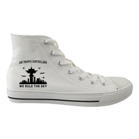 Thumbnail for Air Traffic Controllers - We Rule The Sky Designed Long Canvas Shoes (Men)