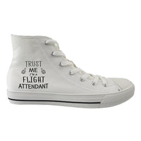 Thumbnail for Trust Me I'm a Flight Attendant Designed Long Canvas Shoes (Men)