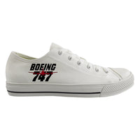 Thumbnail for Amazing Boeing 747 Designed Canvas Shoes (Women)