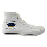 Thumbnail for Your Captain Is Speaking Designed Long Canvas Shoes (Men)