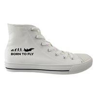 Thumbnail for Born To Fly Military Designed Long Canvas Shoes (Men)