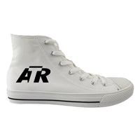 Thumbnail for ATR & Text Designed Long Canvas Shoes (Women)