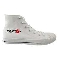 Thumbnail for Aviation Designed Long Canvas Shoes (Men)