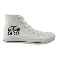 Thumbnail for Antonov AN-225 & Plane Designed Long Canvas Shoes (Men)