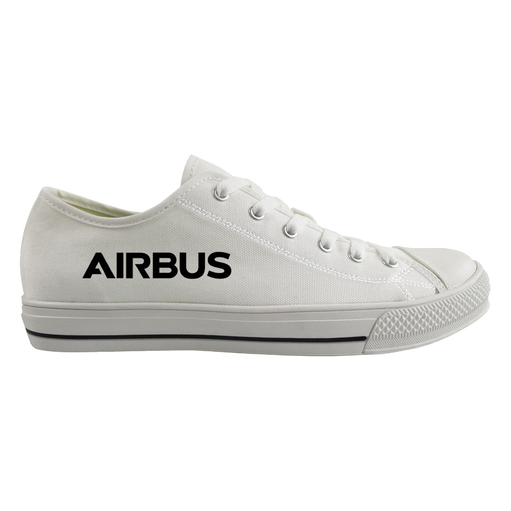 Airbus & Text Designed Canvas Shoes (Men)