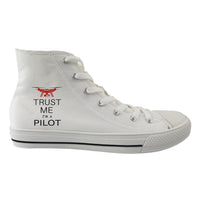 Thumbnail for Trust Me I'm a Pilot (Drone) Designed Long Canvas Shoes (Men)