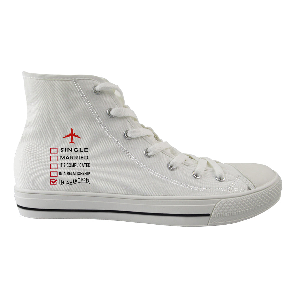 In Aviation Designed Long Canvas Shoes (Men)