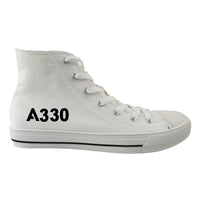 Thumbnail for A330 Flat Text Designed Long Canvas Shoes (Women)