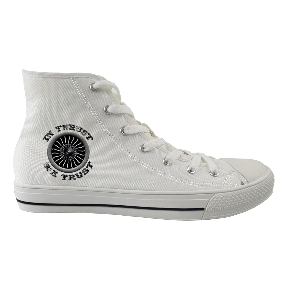 In Thrust We Trust (Vol 2) Designed Long Canvas Shoes (Women)