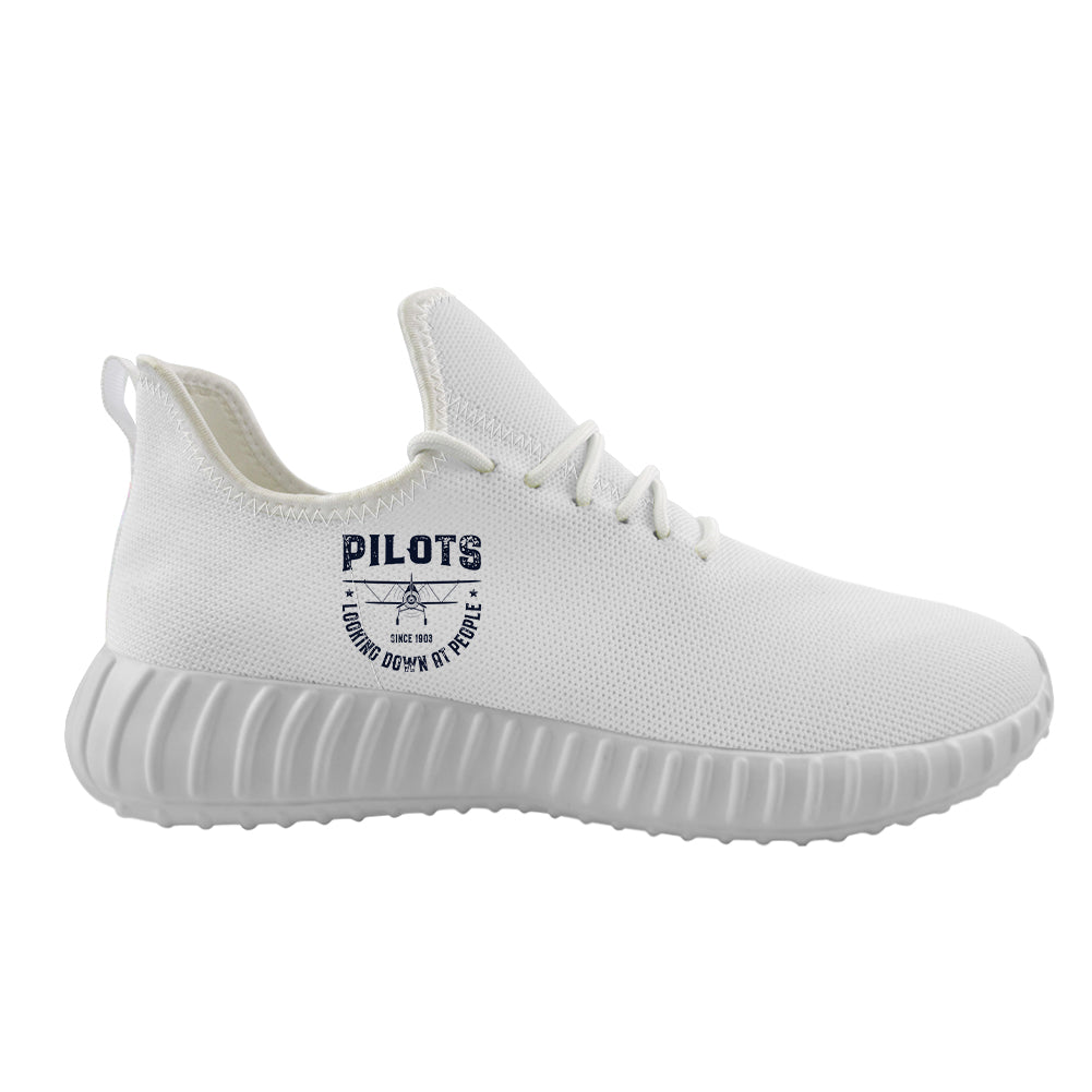 Pilots Looking Down at People Since 1903 Designed Sport Sneakers & Shoes (WOMEN)