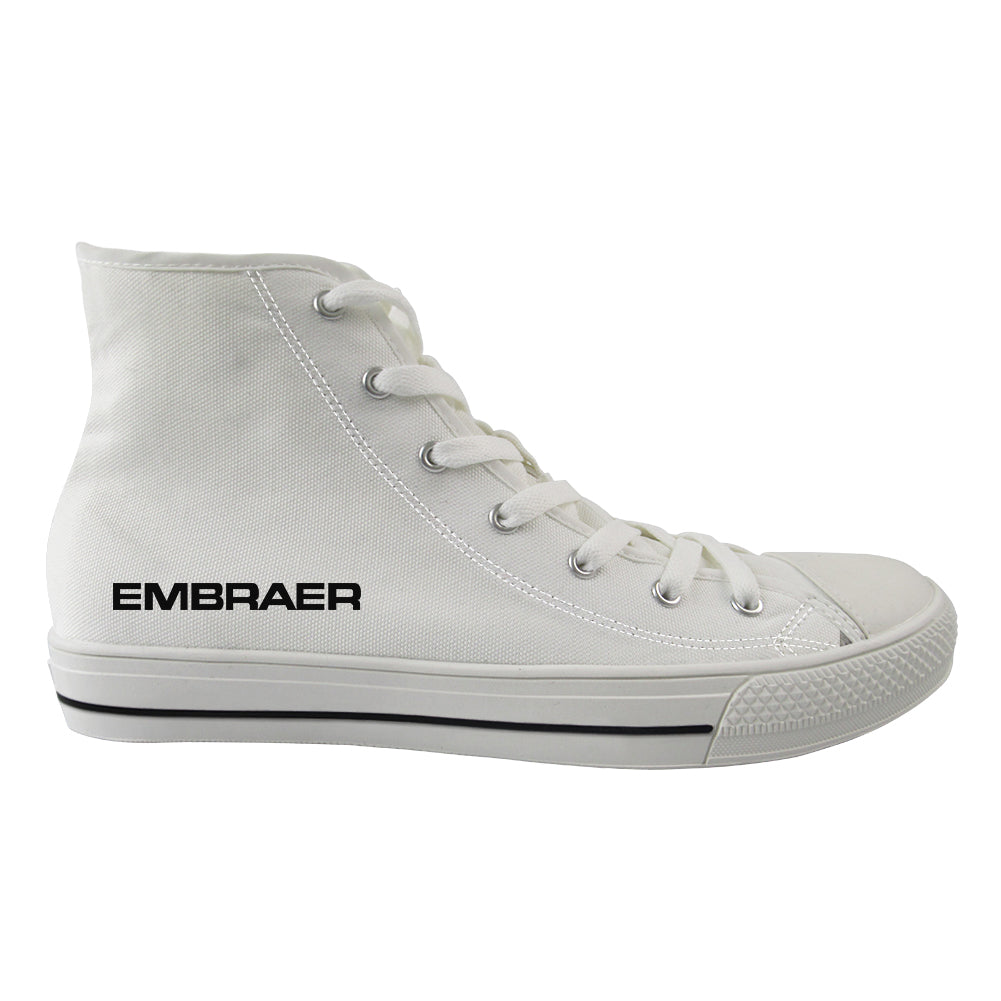 Embraer & Text Designed Long Canvas Shoes (Men)