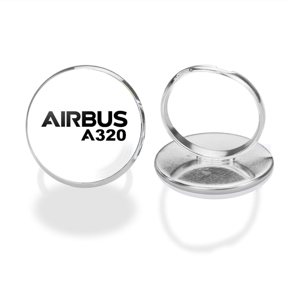 Airbus A320 & Text Designed Rings