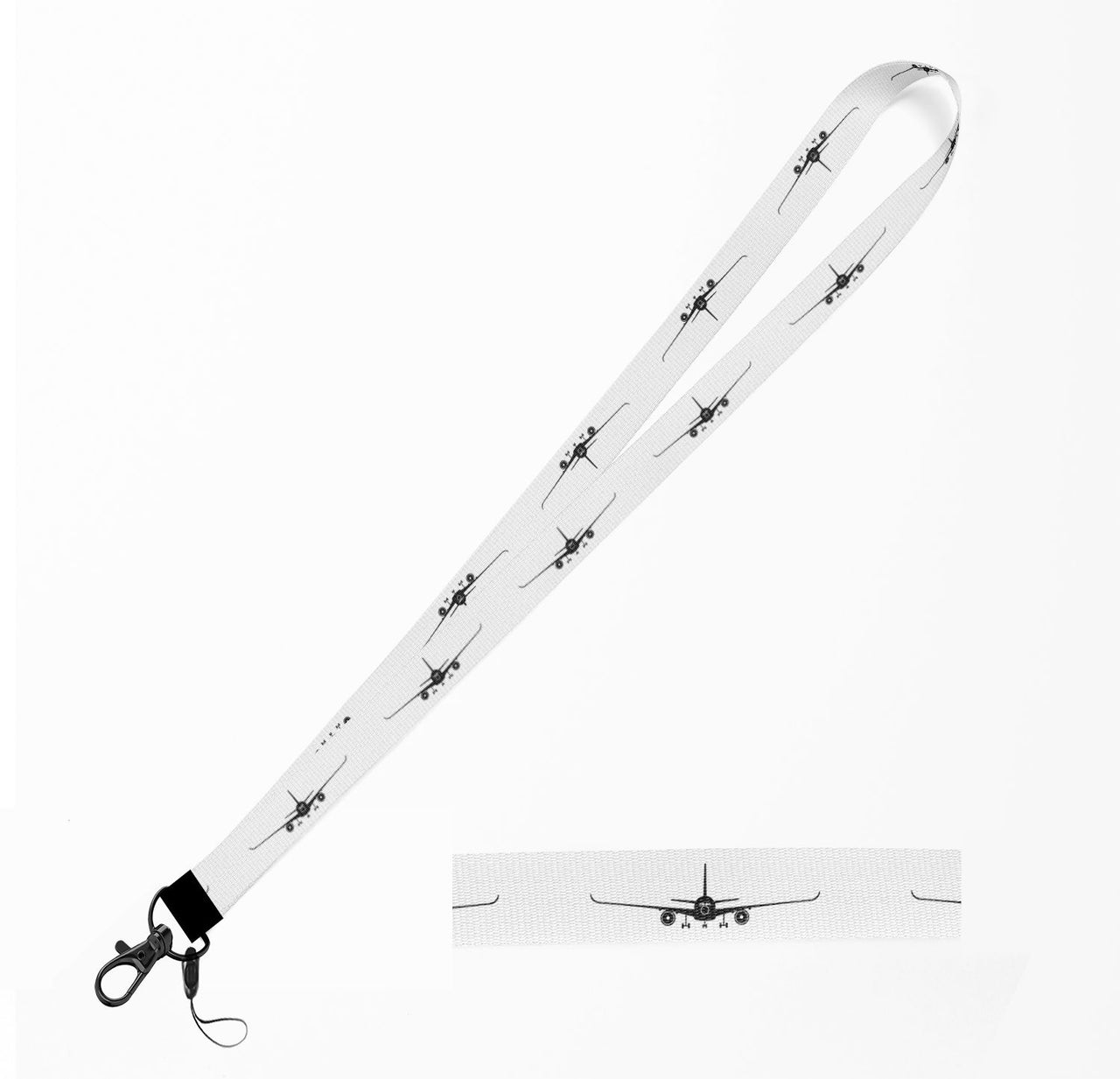 Airbus A350 Silhouette Designed Lanyard & ID Holders