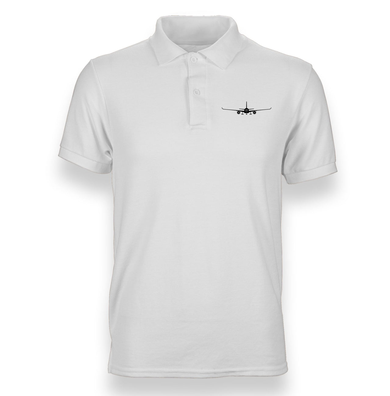 Airbus A350 Silhouette Designed "WOMEN" Polo T-Shirts