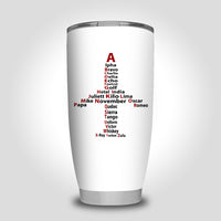 Thumbnail for Airplane Shape Aviation Alphabet Designed Tumbler Travel Mugs