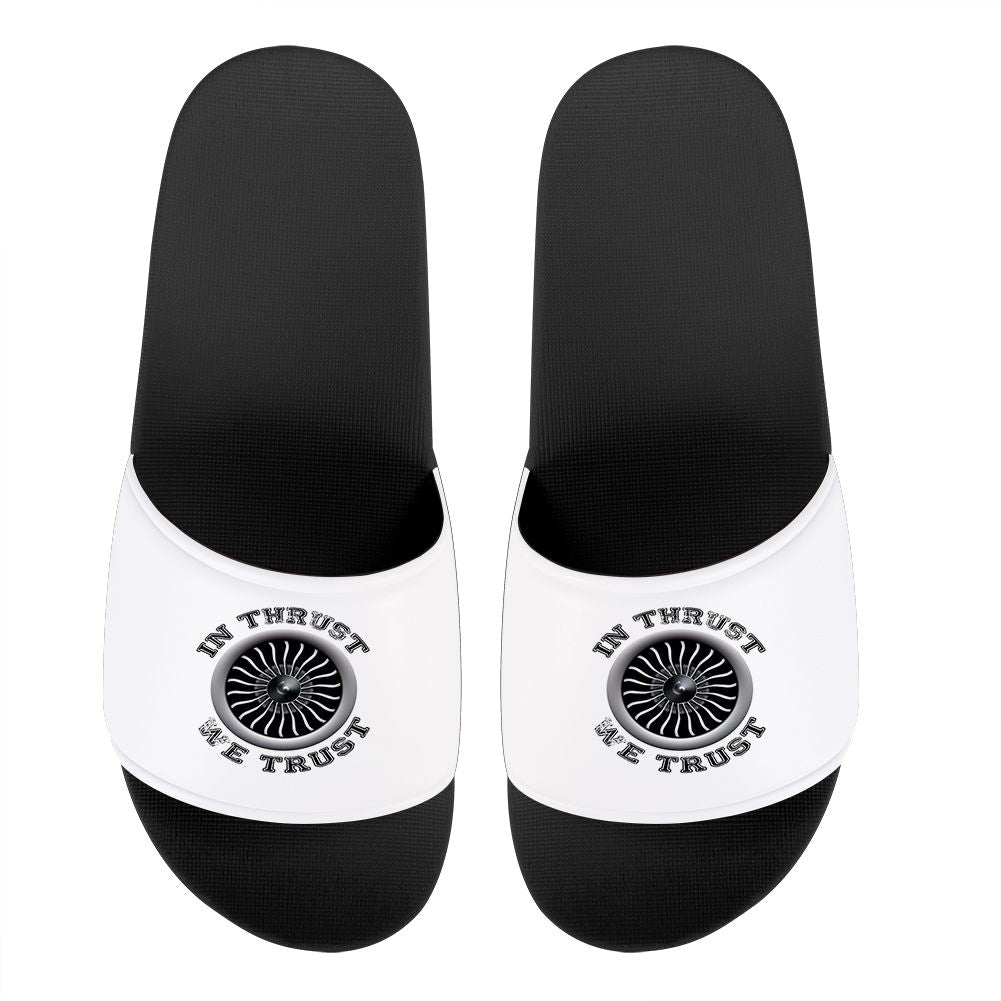 In Thrust We Trust (Vol 2) Designed Sport Slippers