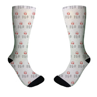 Thumbnail for Aviation Alphabet 3 Designed Socks