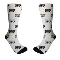 Thumbnail for Boeing 767 & Text Designed Socks