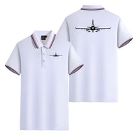 Thumbnail for McDonnell Douglas MD-11 Silhouette Plane Designed Stylish Polo T-Shirts (Double-Side)