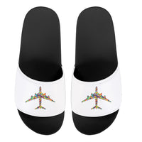 Thumbnail for Colourful Airplane Designed Sport Slippers