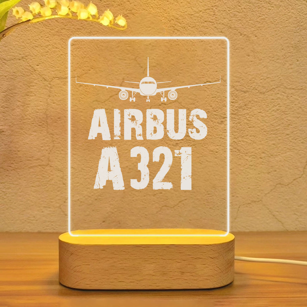 Airbus A321 & Plane Designed Night Lamp