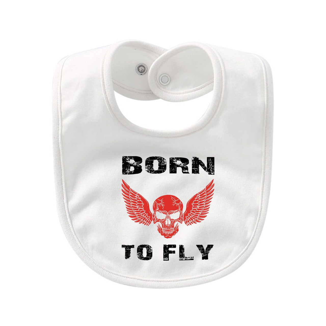 Born To Fly SKELETON Designed Baby Saliva & Feeding Towels