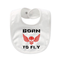 Thumbnail for Born To Fly SKELETON Designed Baby Saliva & Feeding Towels