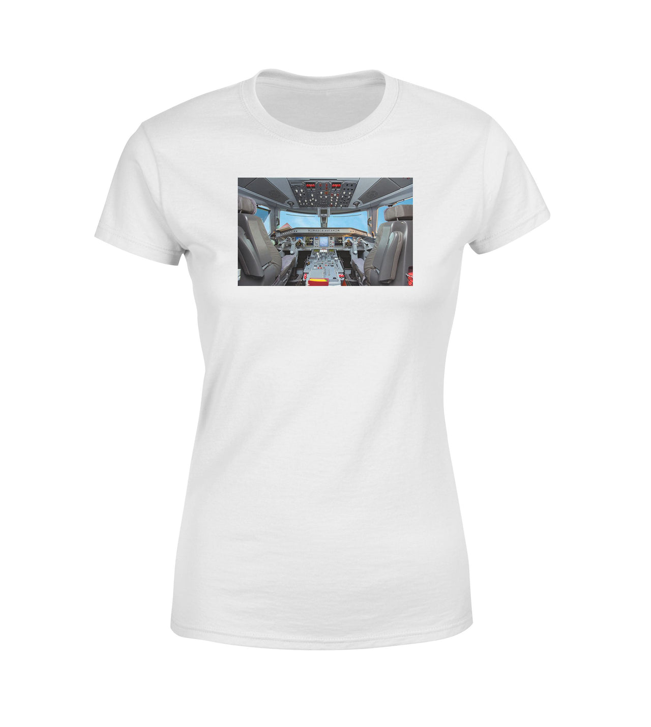 Embraer E190 Cockpit Designed Women T-Shirts