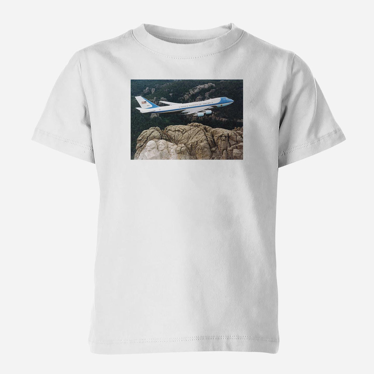 Cruising United States Of America Boeing 747 Designed Children T-Shirts