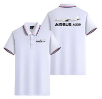 Thumbnail for The Airbus A220 Designed Stylish Polo T-Shirts (Double-Side)