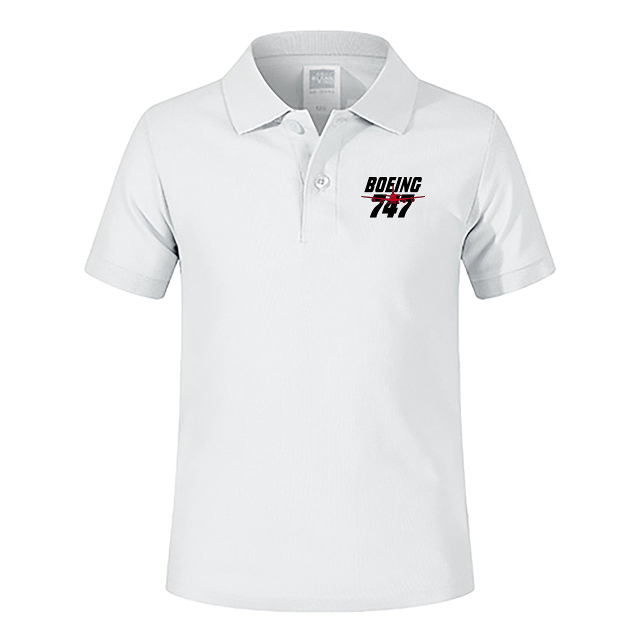 Amazing Boeing 747 Designed Children Polo T-Shirts