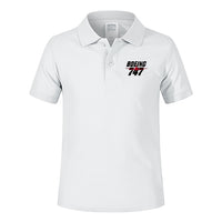 Thumbnail for Amazing Boeing 747 Designed Children Polo T-Shirts