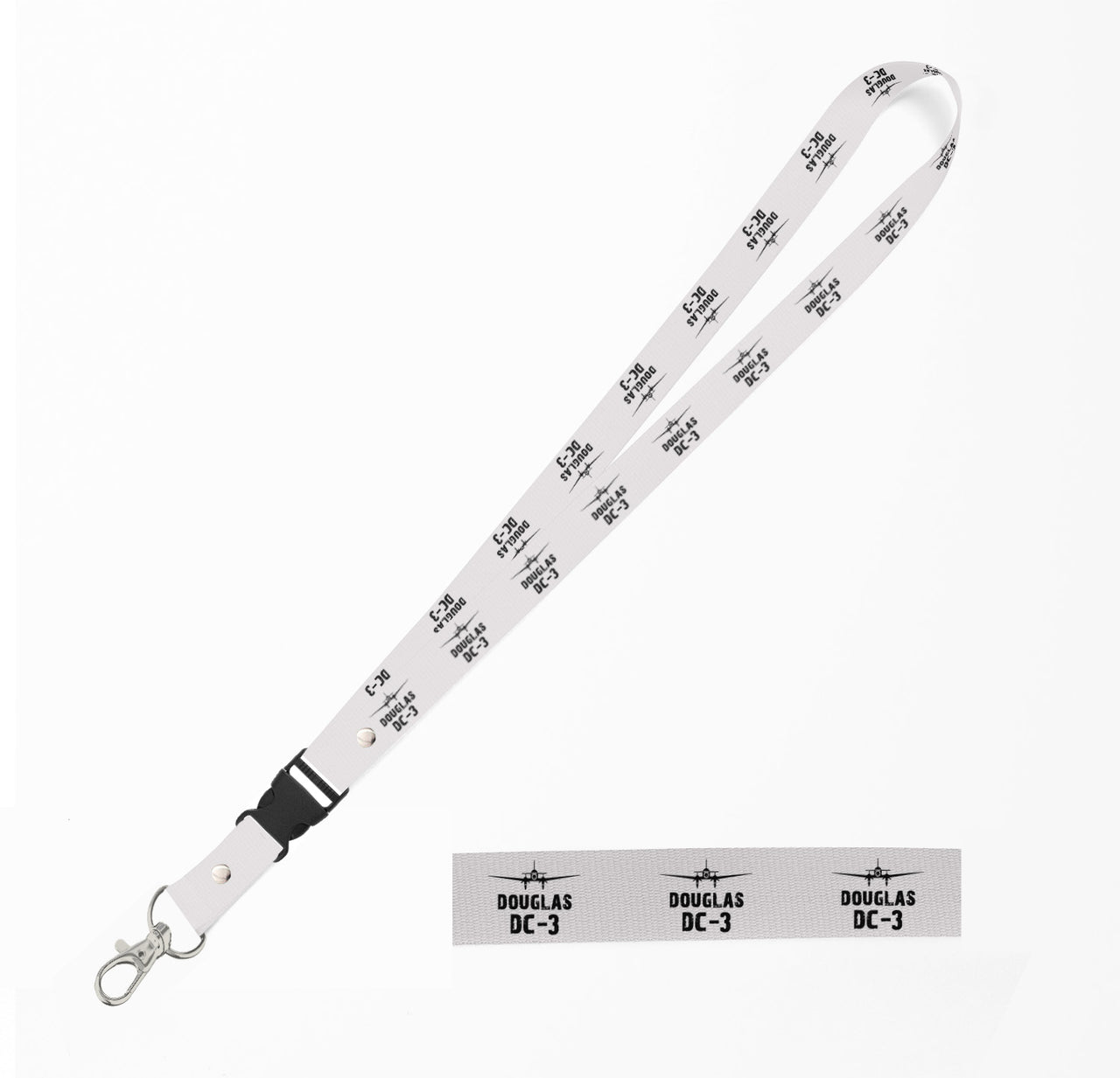 Douglas DC-3 & Plane Designed Detachable Lanyard & ID Holders