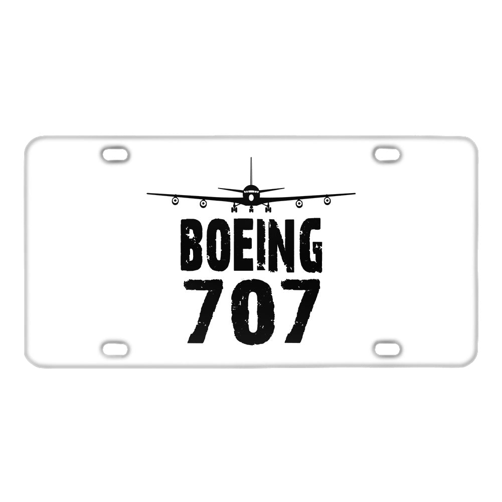 Boeing 707 & Plane Designed Metal (License) Plates