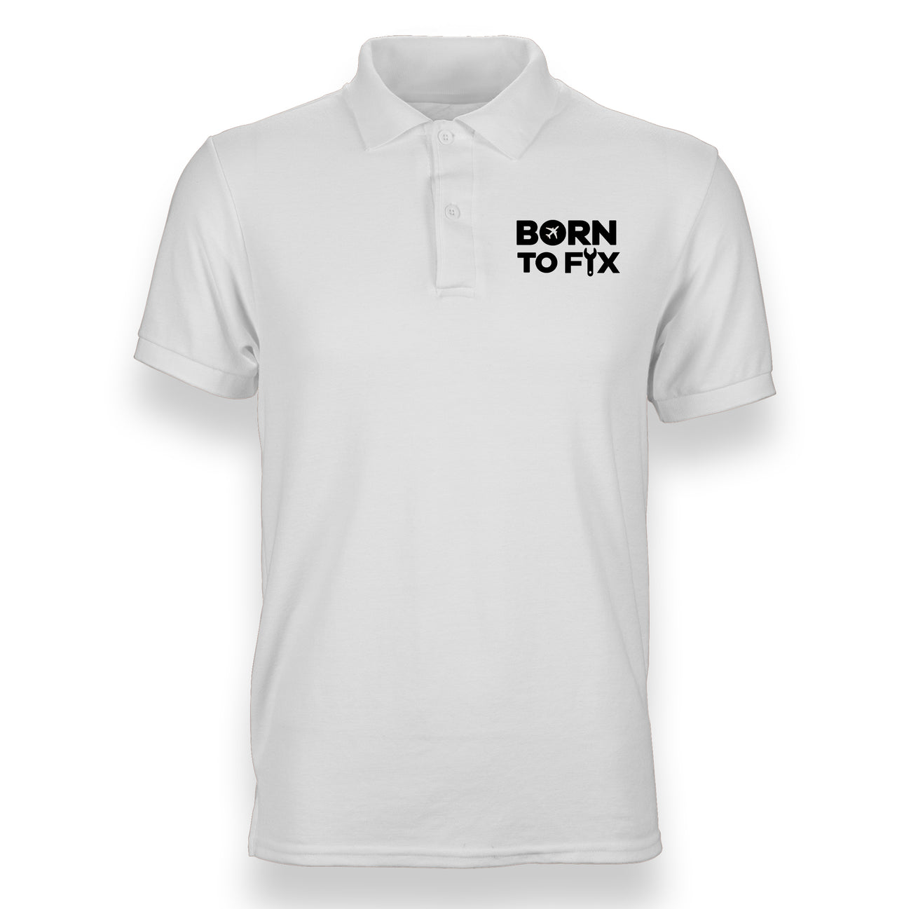 Born To Fix Airplanes Designed "WOMEN" Polo T-Shirts