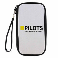 Thumbnail for Pilots They Know How To Fly Designed Travel Cases & Wallets