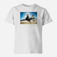 Thumbnail for Turning Right Fighting Falcon F16 Designed Children T-Shirts