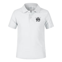 Thumbnail for Boeing 747 & Plane Designed Children Polo T-Shirts