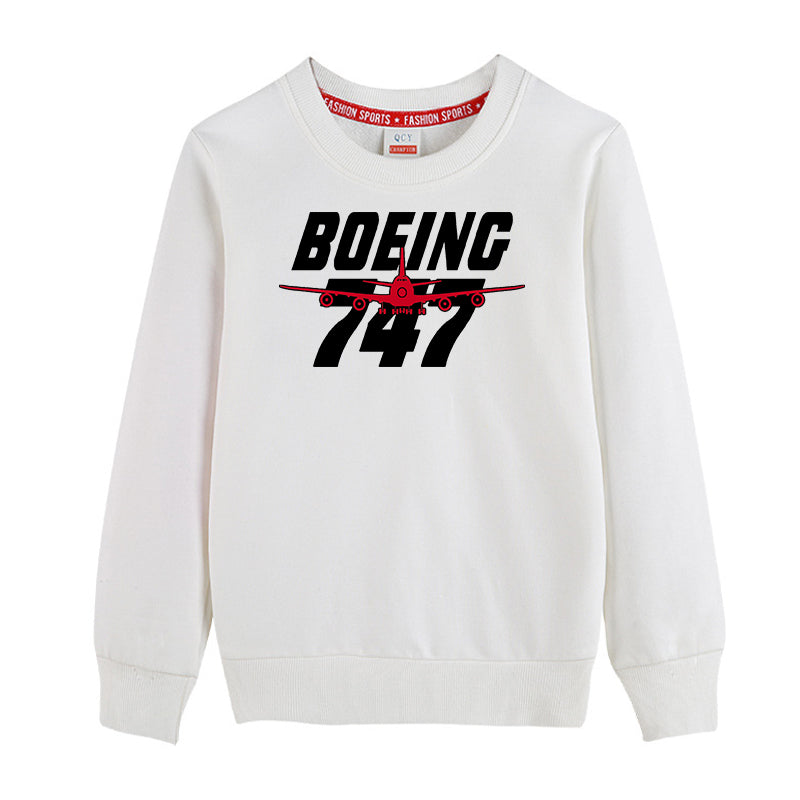 Amazing Boeing 747 Designed "CHILDREN" Sweatshirts